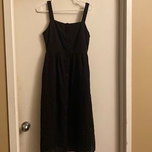 Jcrew eyelet midi sphagetti strap dress